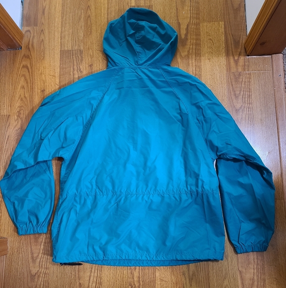 Vintage 90's LL Bean Pullover Kangaroo Rain Jacket Size Large - Picture 2 of 7